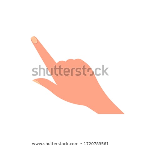 [[stock_photo]]: Female Hand Index Finger Pointing Gesture Vector