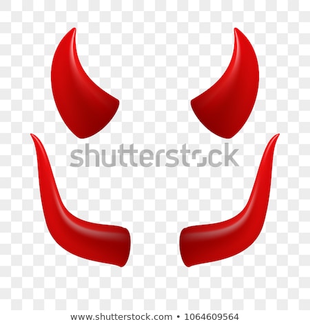 Foto stock: Smiling Face With Horns Emoticon