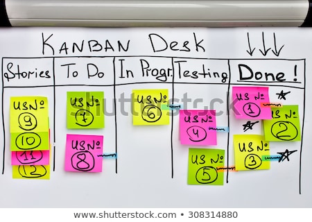 Foto stock: White Board List Numbers