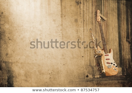 Сток-фото: Old Grungy Saxophone