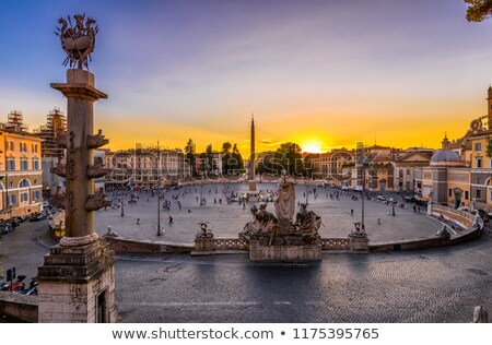 Сток-фото: Piazza Del Popolo In Rome Italy