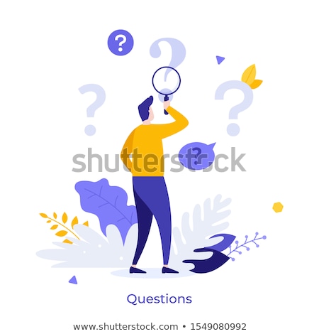 Foto stock: Man With Magnifying Glass