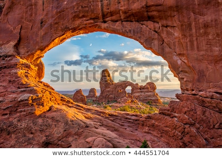 Stock fotó: North Window Arch Arches National Park Utah