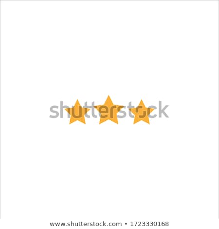 Stock photo: 3 Star Gold Vector Icon Button