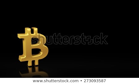 Zdjęcia stock: Bitcoin Black Slide