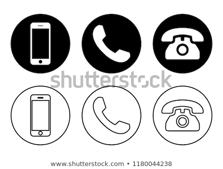 Сток-фото: Icons With Telephone Receivers