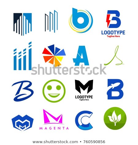 Foto stock: Letter S Logo Magenta Black Vector Icon Logotype