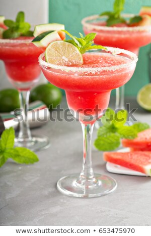 Zdjęcia stock: Daiquiri Frozen Cocktail With Lime