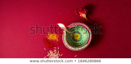 Stok fotoğraf: Happy Diwali Dark Decorative Holiday Banner Design