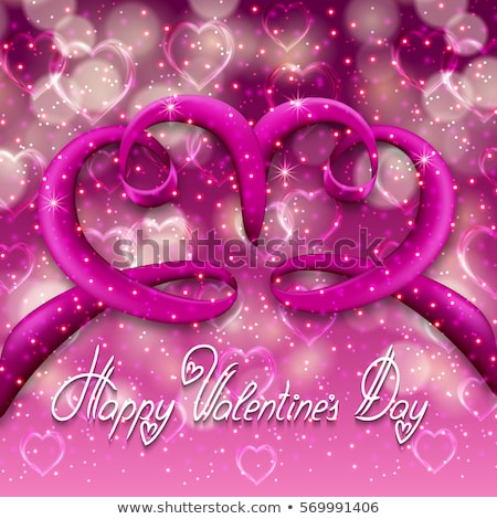 Foto stock: Valentines Day With Bokeh Lights And Stars Eps 8