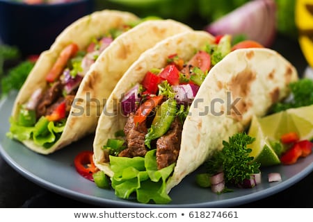 Stock fotó: Tacos With Beef And Tomato