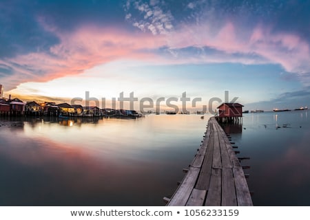 Foto stock: Chew Jetty Heritage Site In Penang