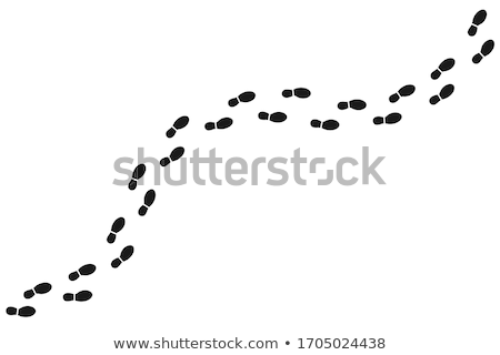 Stock photo: Footprints Path