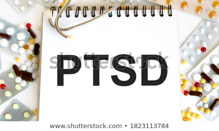 Foto stock: Anxiety On The Display Of Medical Tablet