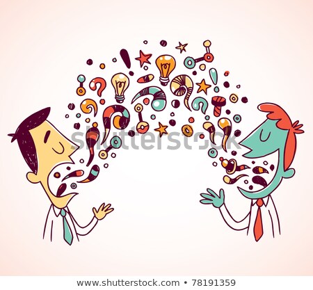 [[stock_photo]]: Exchange Of Opinions Gossip