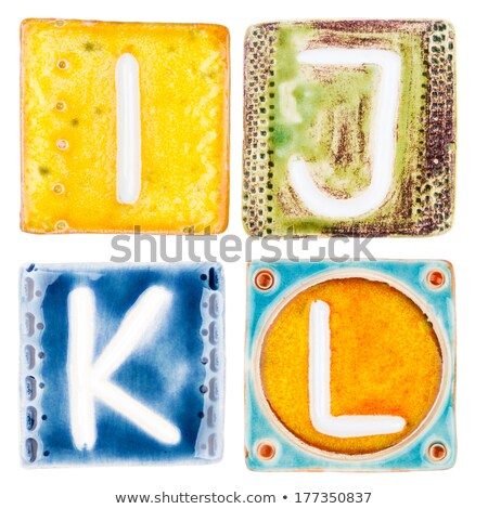 Handmade Ceramic Letter K Сток-фото © Taigi