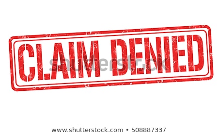 Foto stock: Claim Denied Stamp