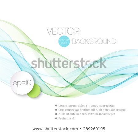Zdjęcia stock: Abstract Smoky Waves Background Template Brochure Design