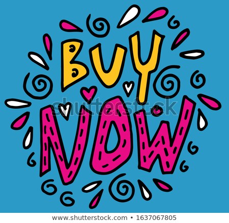 Foto stock: Buy Now - Cartoon Yellow Text Business Concept
