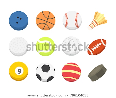 Stockfoto: Sport Icons Vector Baseball Golf American Football Isolated Flat Cartoon Illustration