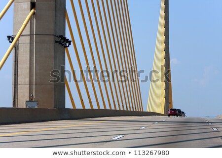 Foto stock: Golden Delaware Bridge