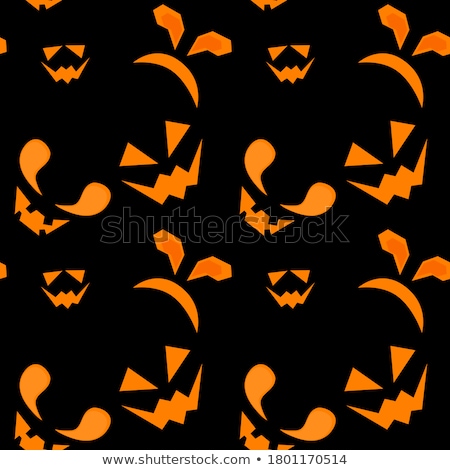 Stockfoto: Festive Pumpkin Halloween Day On The Abstract Paper Background W