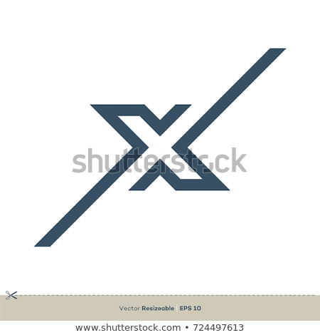 Stock fotó: Letter X Logo