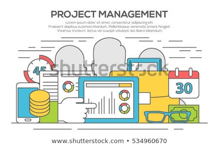 Stock photo: Project Management Concept With Doodle Design Style People Inteview