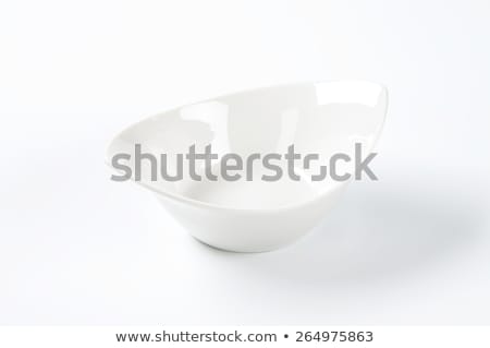 Сток-фото: Deep Oval Porcelain Dish