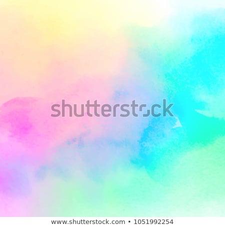 Foto stock: Clouds And Colorful Rainbow