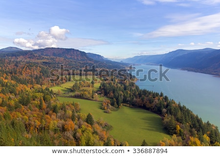 Stock fotó: Columbia River Gorge By Cape Horn