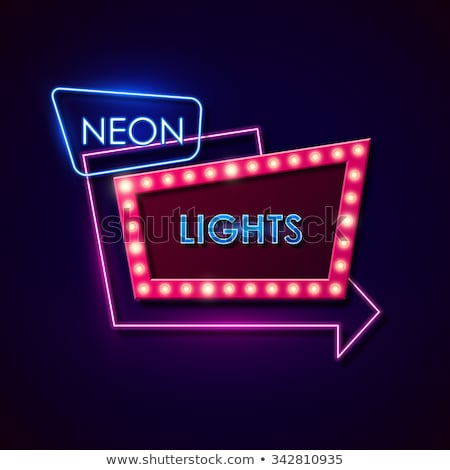 Foto stock: Cinema Festival Neon Sign