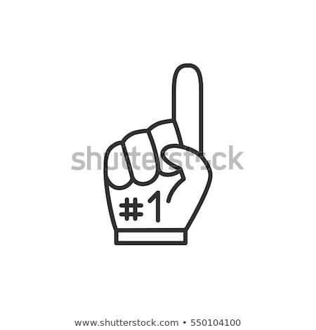 Foto d'archivio: Number One Vector Icon In Linear Outline Style