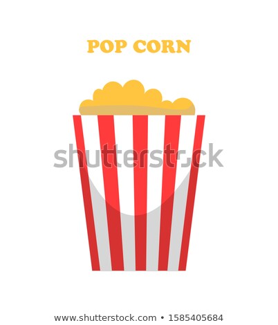 ストックフォト: Pop Corn Prepared Maize Seeds With Flavor Icon