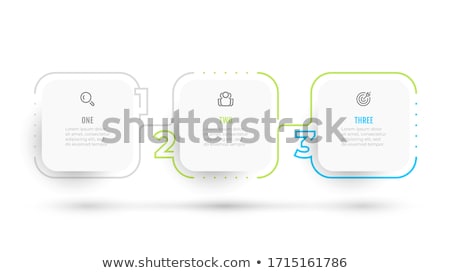 Stok fotoğraf: Vector Progress Background With Three Steps