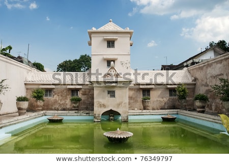 Stockfoto: Interior Pond Of Palace In Solo Indonesia