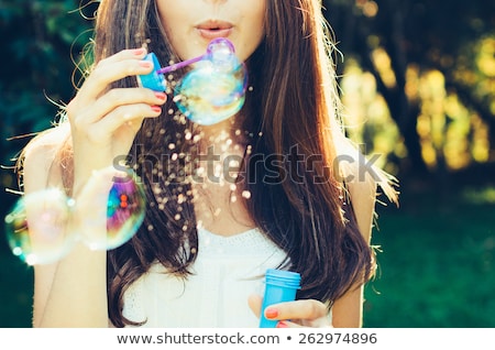 Foto stock: Gorgeous Woman Playing With Hair