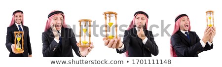 Foto stock: Arab Man Thinking About Passage Of Time