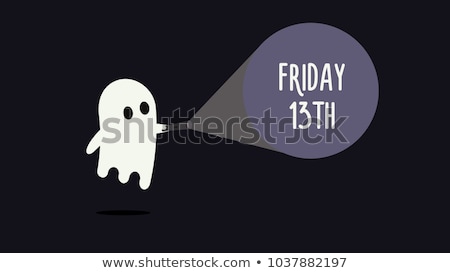 Stock fotó: Banner By Friday The 13th