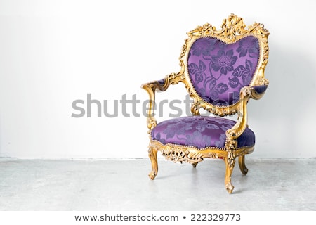 Sofa And Chairs In Purple Stok fotoğraf © vichie81