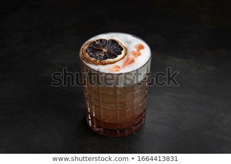 Stock fotó: Watermelon Margarita Cocktail On Black Background Fresh Watermelon Lemonade