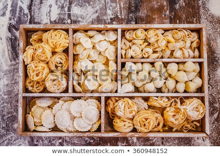 Foto stock: Pasta Linguine Collage