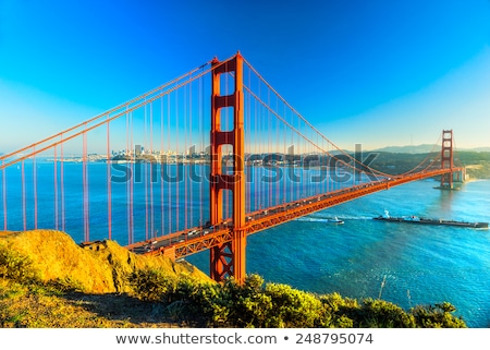 ストックフォト: Golden Gate Bridge Traffic In San Francisco California