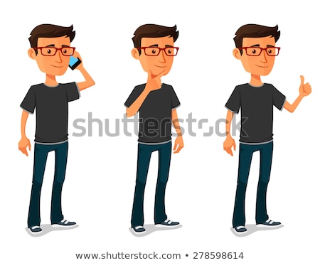 Stock photo: Cool Dude In Various Poses