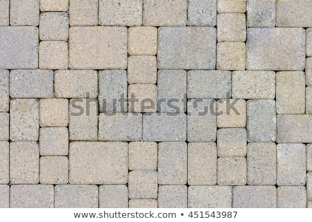 Foto stock: Garden Patio Stone Pavers Top View