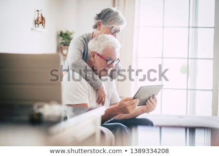 Zdjęcia stock: Senior Couple Using Laptop