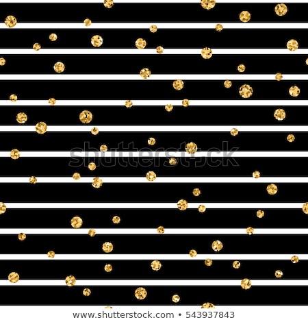 Zdjęcia stock: Black Background With Golden Polka Dots