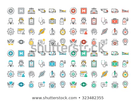 Stock photo: Ophthalmology And Medical Services Icon Flat Design