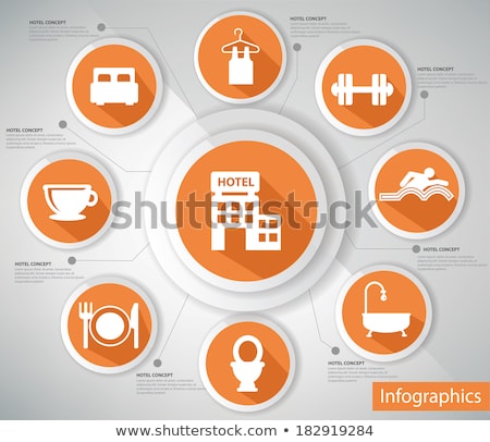 Stockfoto: Set Of Info Graphics Elements Fitness Vector Illustration