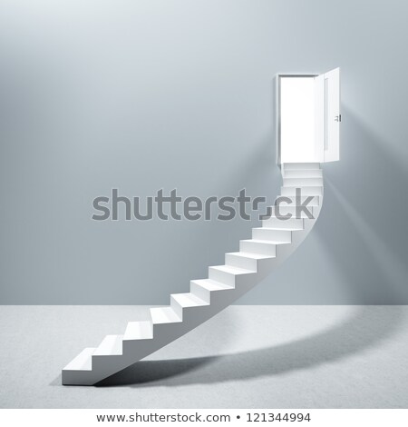 Stock fotó: Ladder Stairs Heaven Door